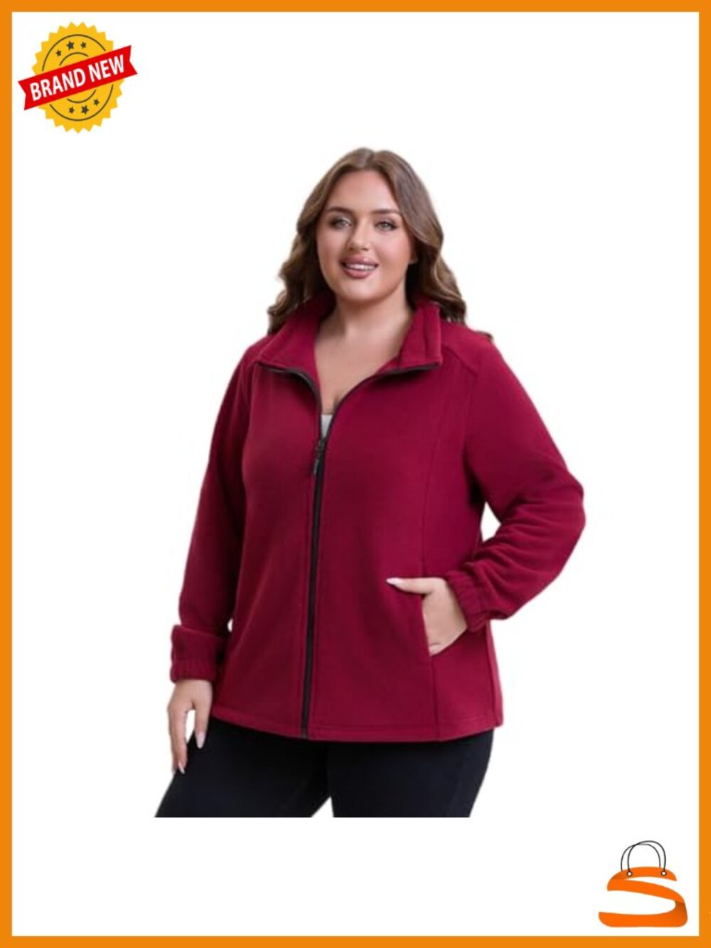 Women's Plus Size Fleece Jacket Zip Up Lightweight Polar Fleece